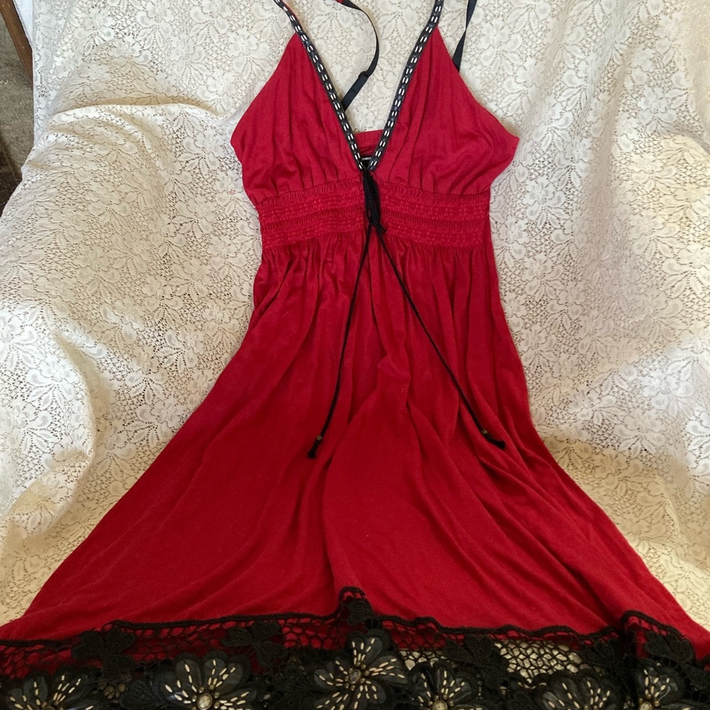 Soul Revival Red Spaghetti Strap Dress